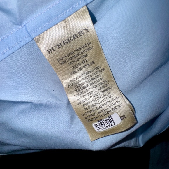 Burberry Light Blue Men's Dress Shirt - Picture 3 of 4